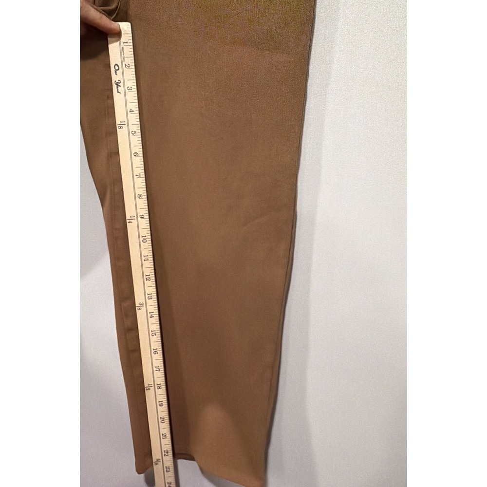 John Mark NWT Capri Woman's 6P Brown Button Up Pockets Stretch Cotton‎ Blend - Picture 6 of 11